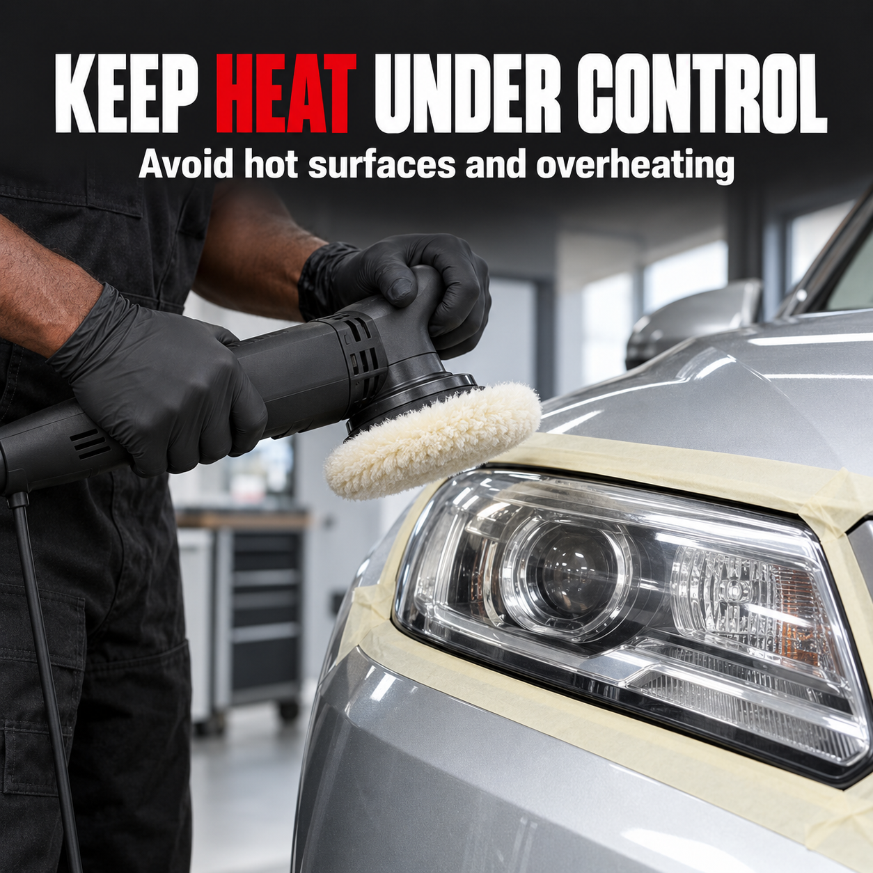Sonax Profiline Headlight Polish — How do I control heat?