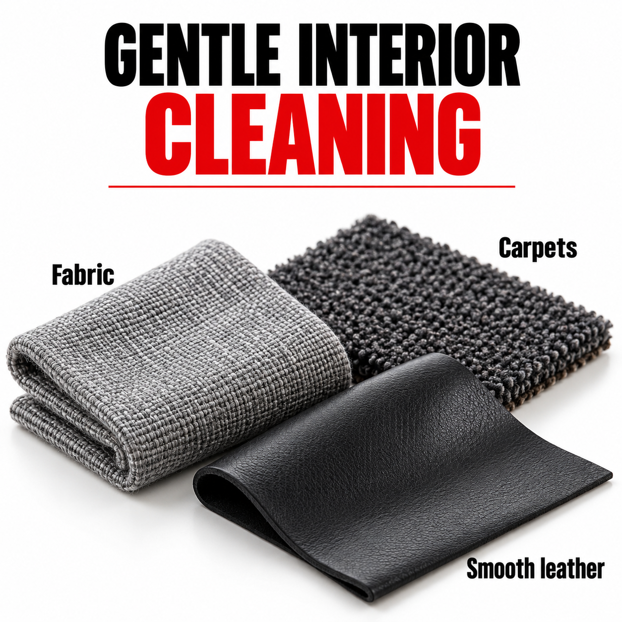 Sonax Textile Leather Brush — Which surfaces can I clean?