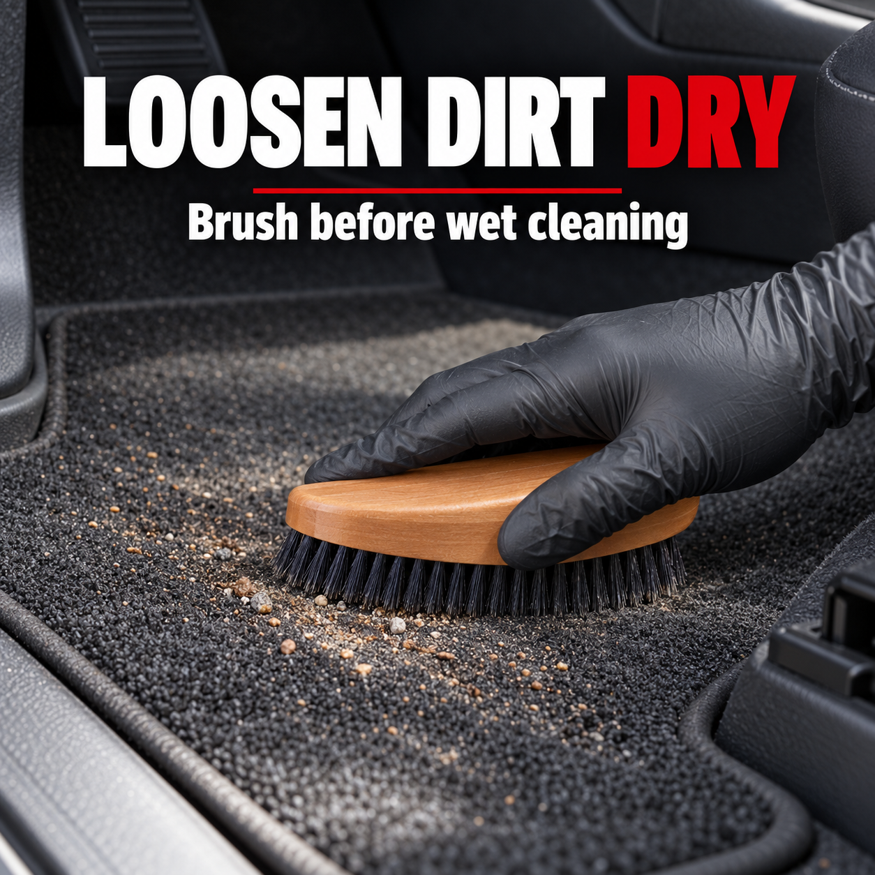 Sonax Textile Leather Brush — Can it loosen dirt dry?