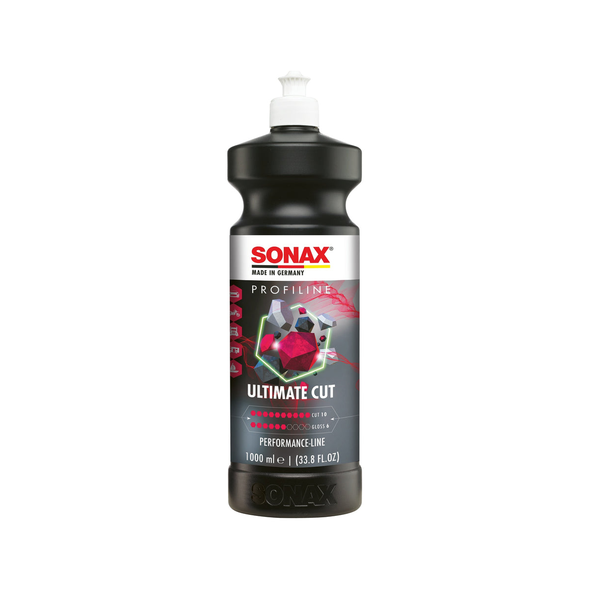 Sonax Profiline Ultimate Cut 6+ 1L bottle — front view