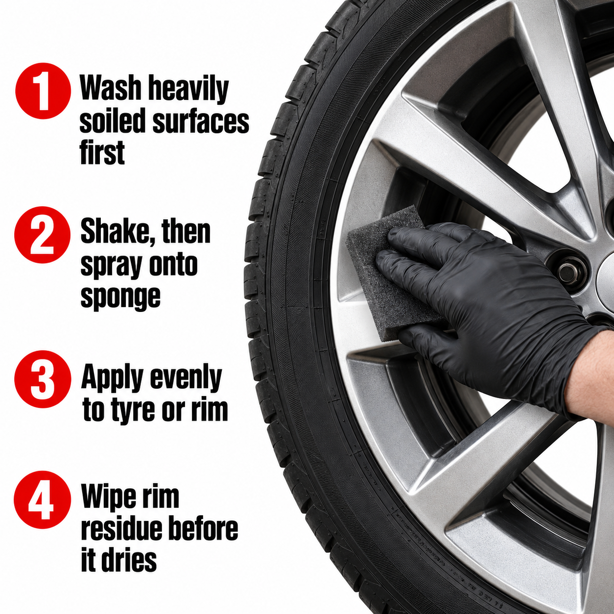 Sonax Xtreme Ceramic Tyre+Rim Detailer — How do I apply it?