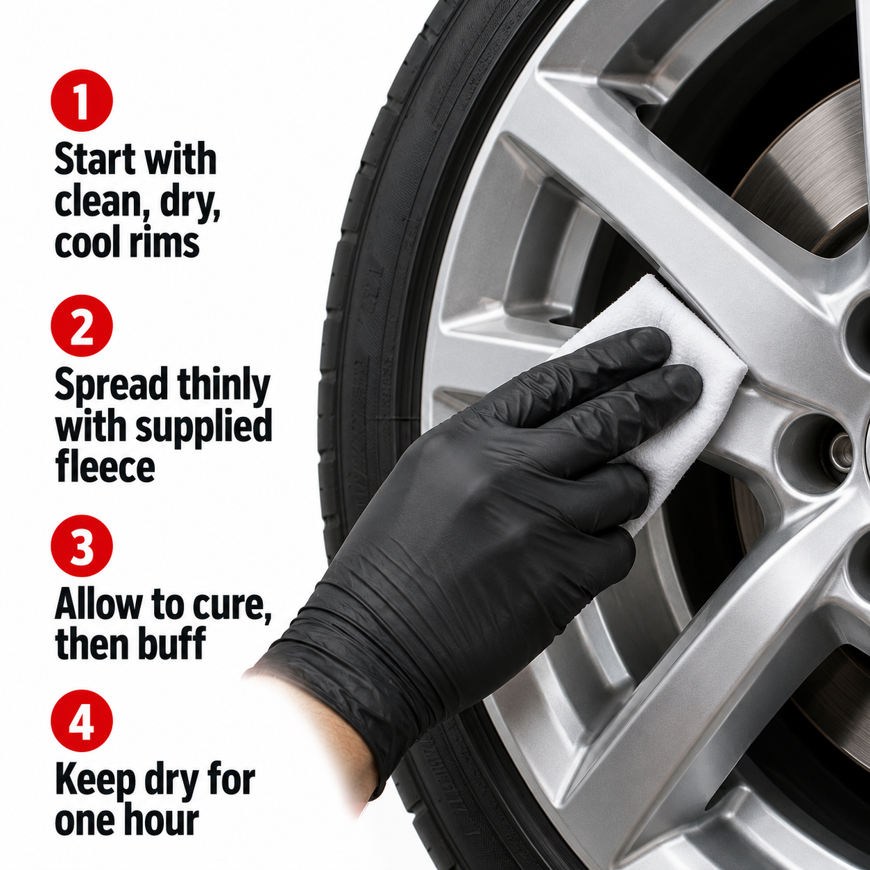 Sonax Xtreme Protective Wheel Rim Sealant — How do I apply it?