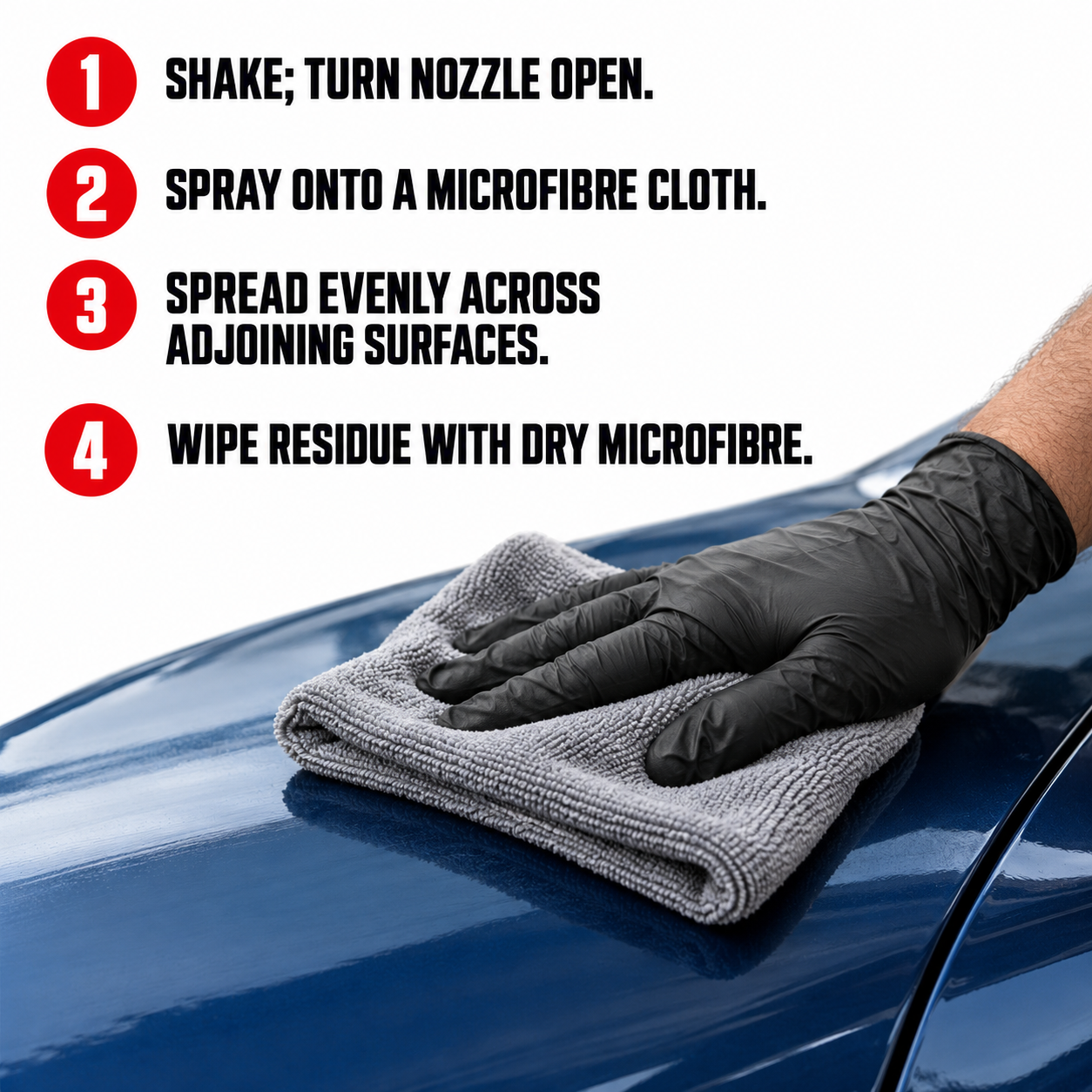 Sonax Xtreme Waterless Wash+Shine — How do I apply it?