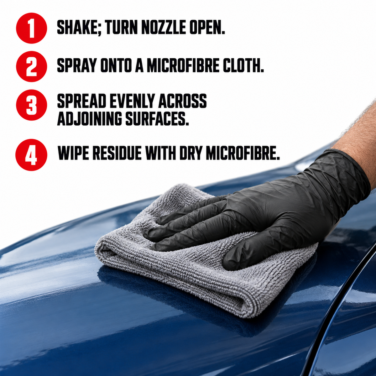 Sonax Xtreme Waterless Wash+Shine — How do I apply it?