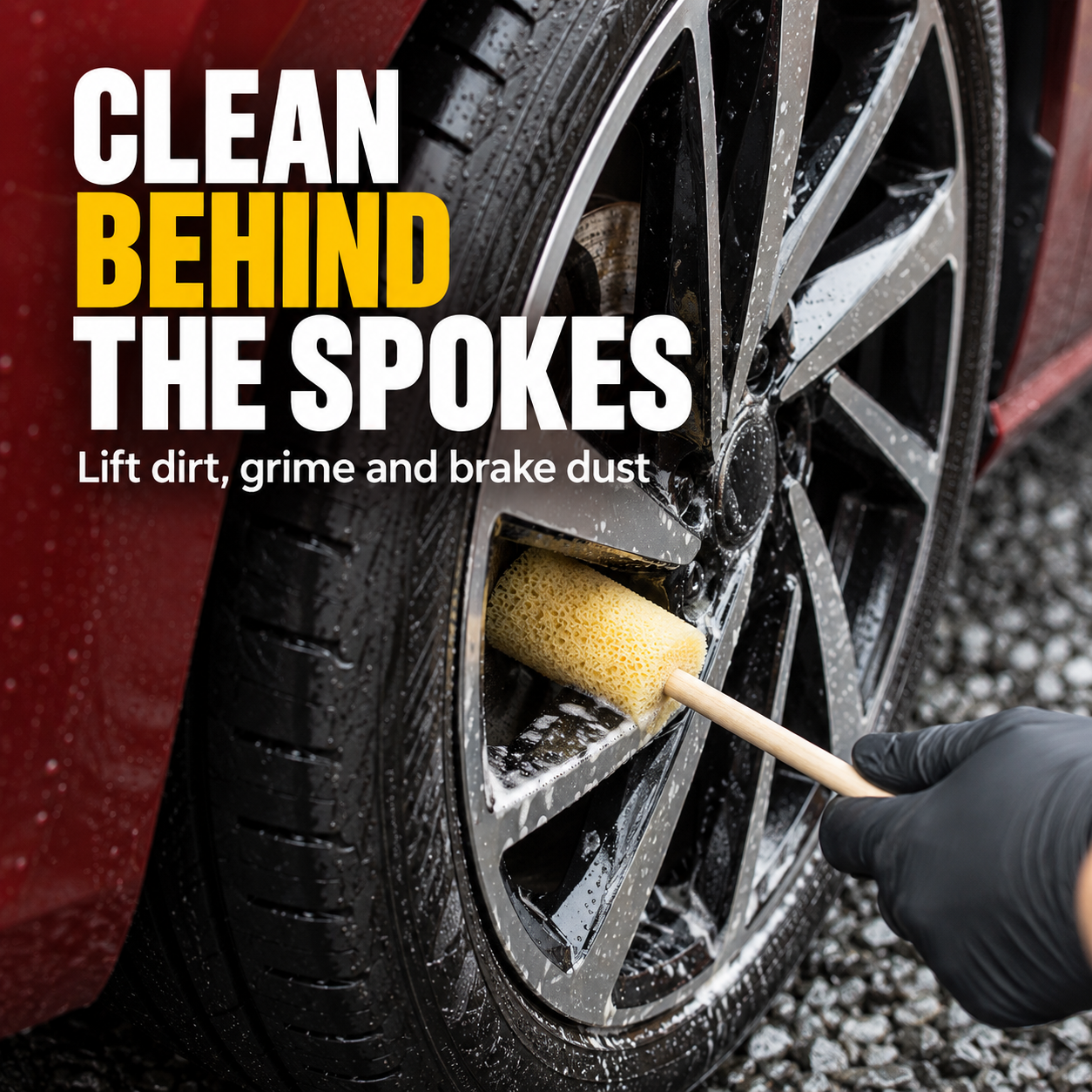 Sponge Guru - Alloy Spoke Cleaner Oval — How does it look in use?