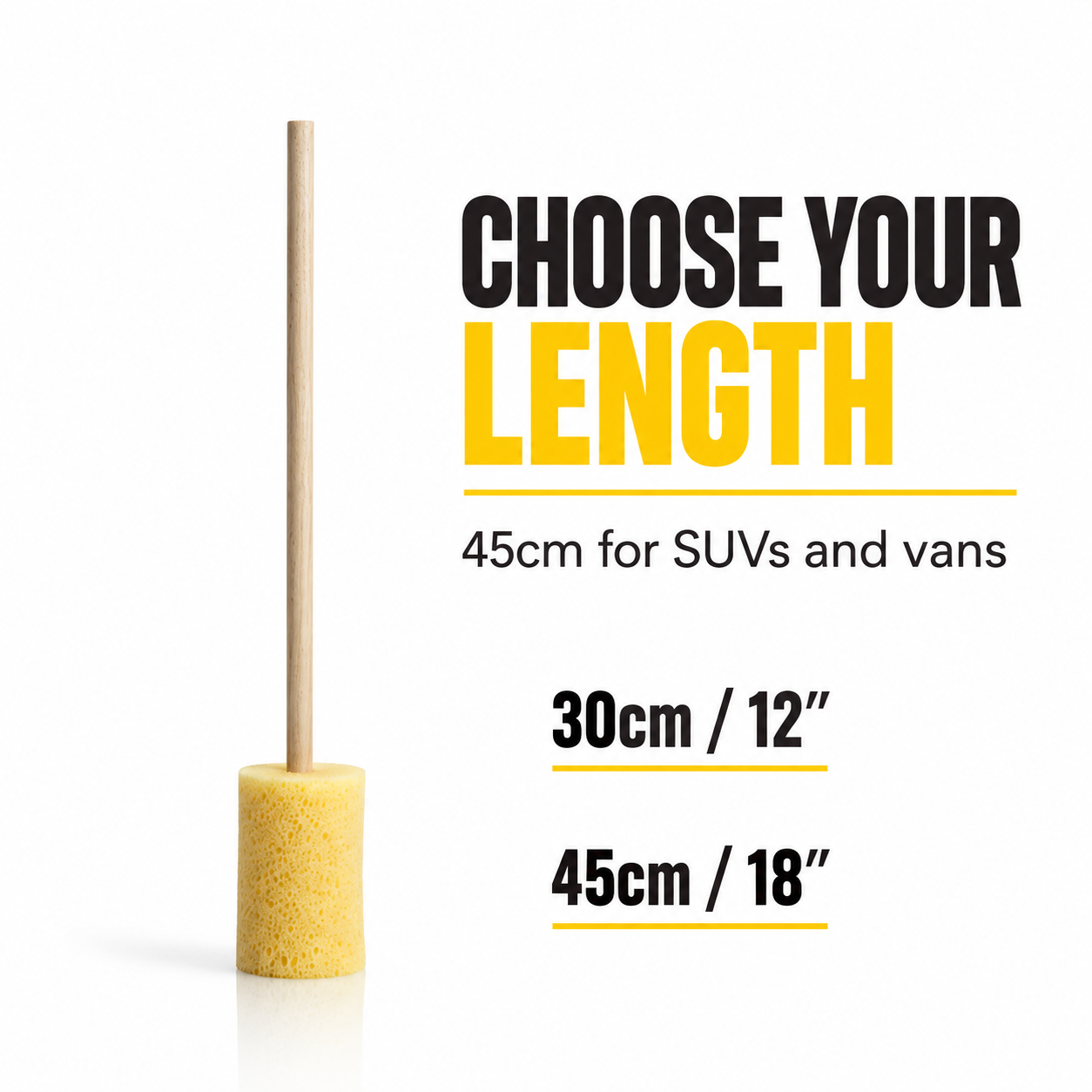 Sponge Guru - Alloy Spoke Cleaner Round — Which length should I choose?