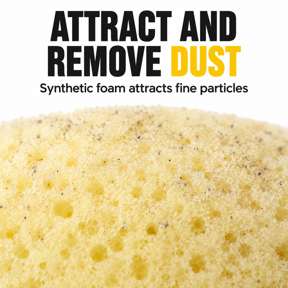 Sponge Guru - Cone Detailing Sponge — How does it collect dust?