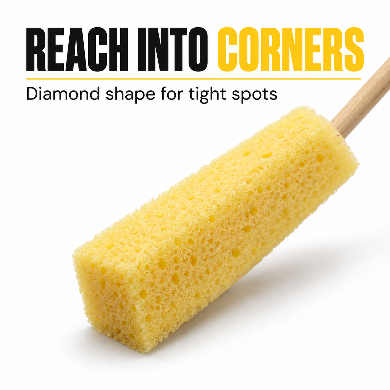 Sponge Guru - Diamond Grille Detailing Sponge — How does it reach corners?