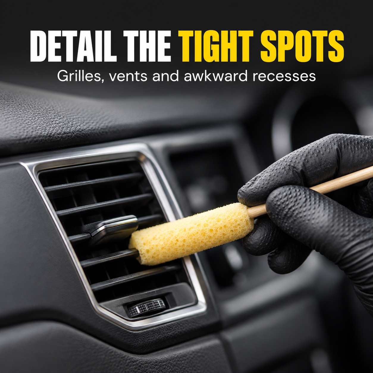 Sponge Guru - Diamond Grille Detailing Sponge — Where can I use it?