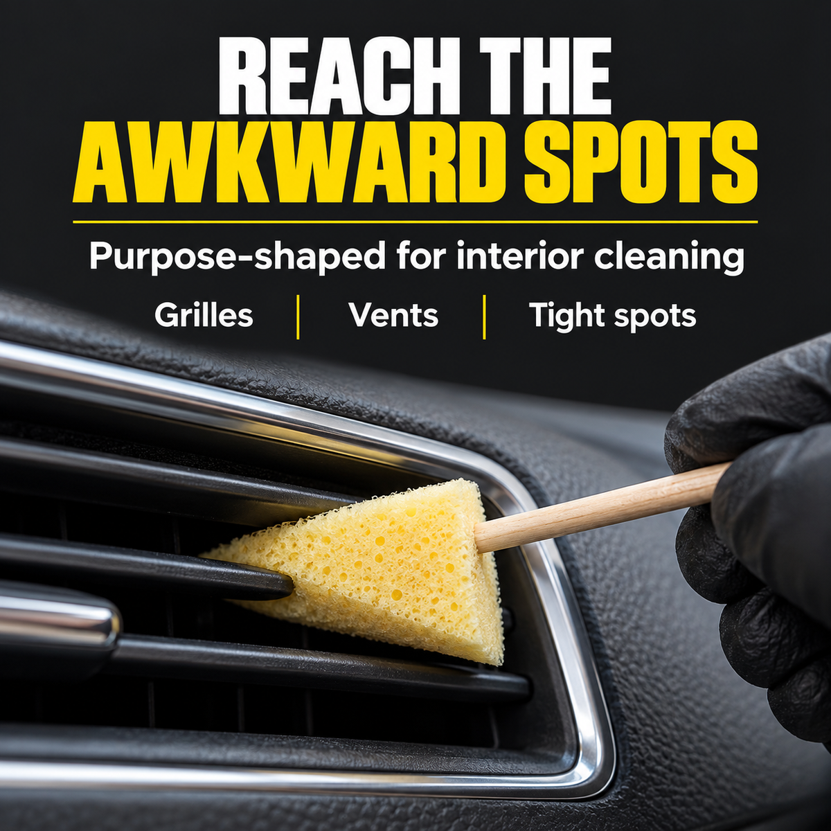 Sponge Guru - Precision Detailing Sponge Kit (4pc) — Where can I clean?