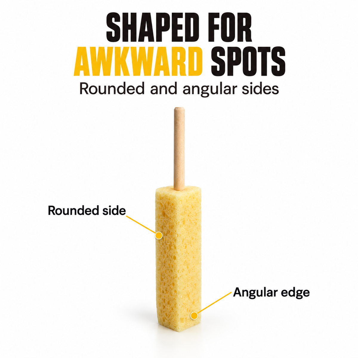 Sponge Guru - Teardrop Grille Detailing Sponge — How does it reach awkward shapes?