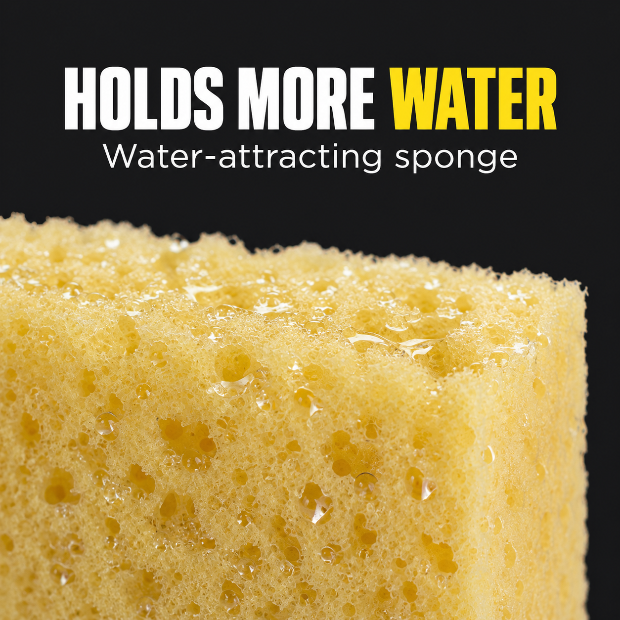 Sponge Guru - Teardrop Grille Detailing Sponge — What helps it hold water?