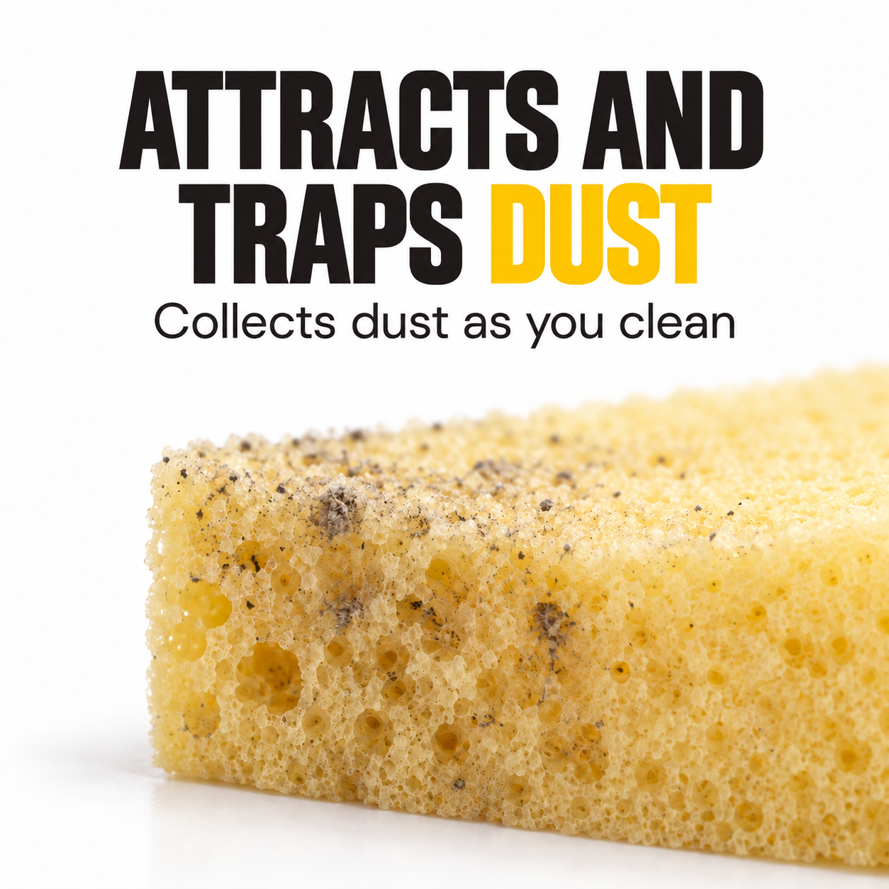 Sponge Guru - Teardrop Grille Detailing Sponge — How does it collect dust?