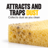 Sponge Guru - Teardrop Grille Detailing Sponge — How does it collect dust?