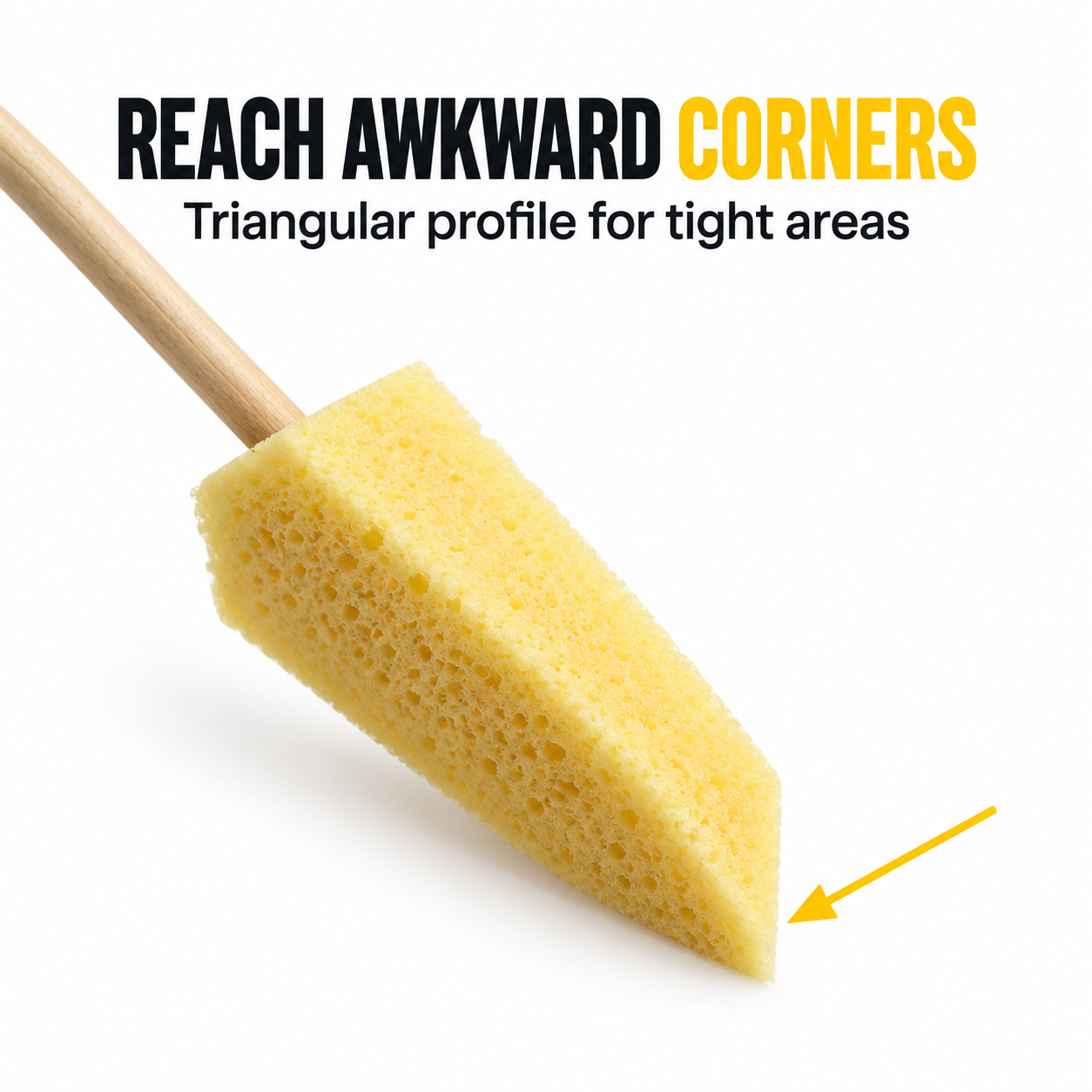 Sponge Guru - Tri-Vent Detailing Sponge — How does it reach tight areas?