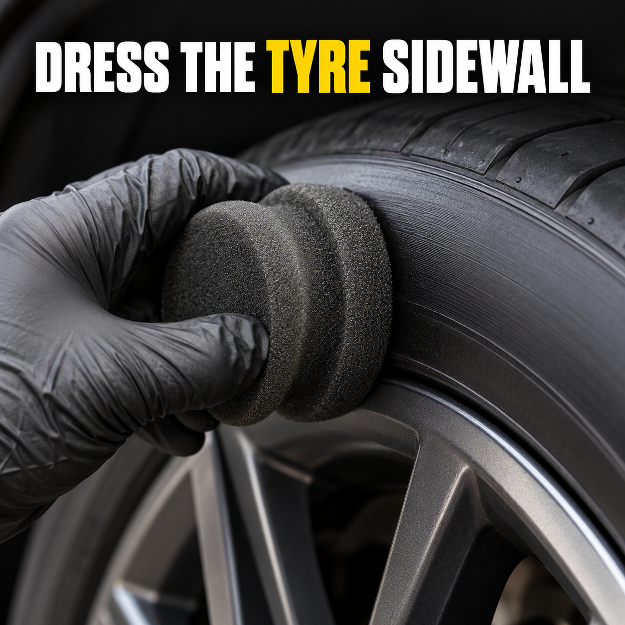 Sponge Guru - Wheel Detailing Sponge Kit (3pc) — How does the tyre pad work?