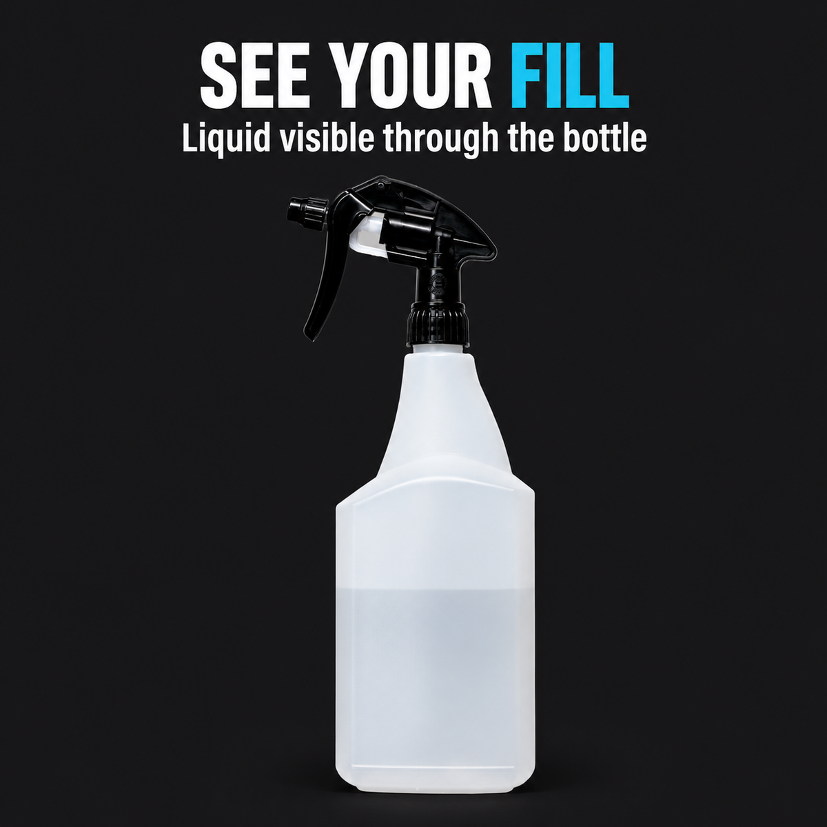 ValetPRO 1L Spray Bottle & Chemical Resistant Trigger — Can I see the fill?