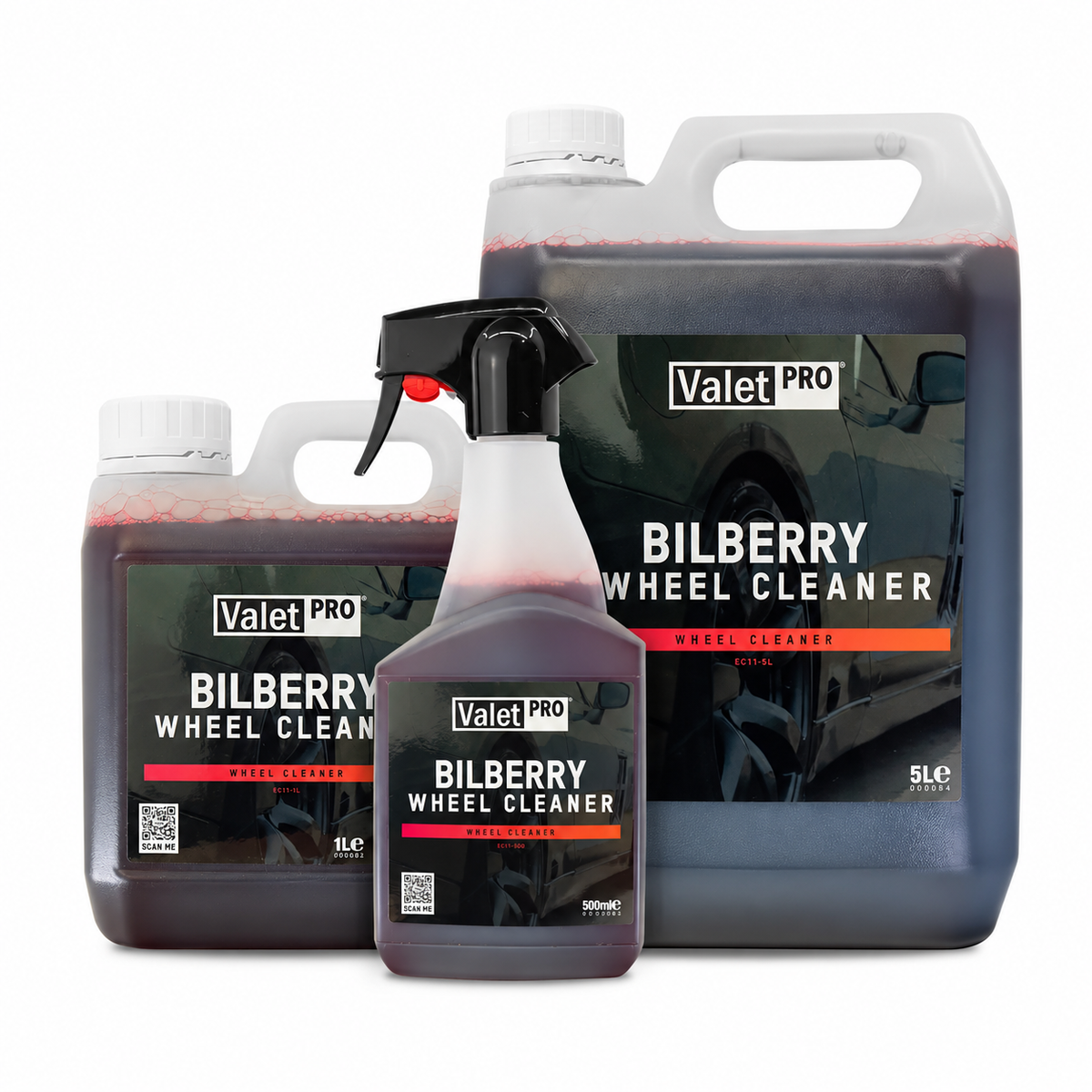 ValetPRO Bilberry Wheel Cleaner — What product is listed?