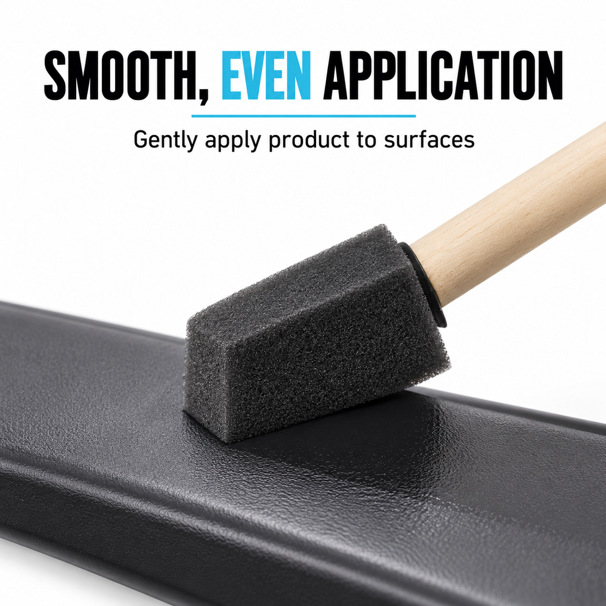 Valet Pro Foam Detailing Brush — How does it apply product?