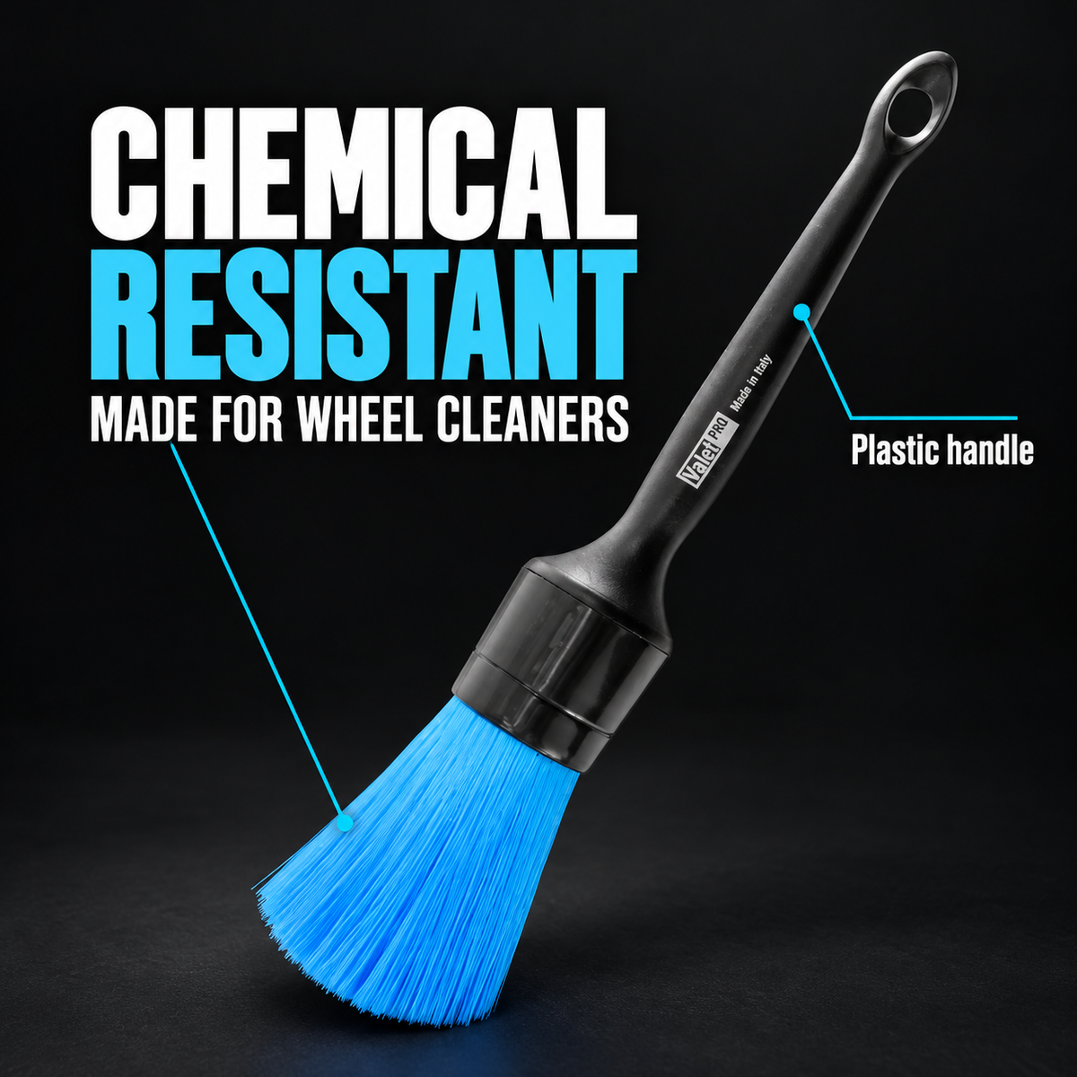 ValetPRO Chemical Resistant Brush (Plastic Handle) — What is it built for?
