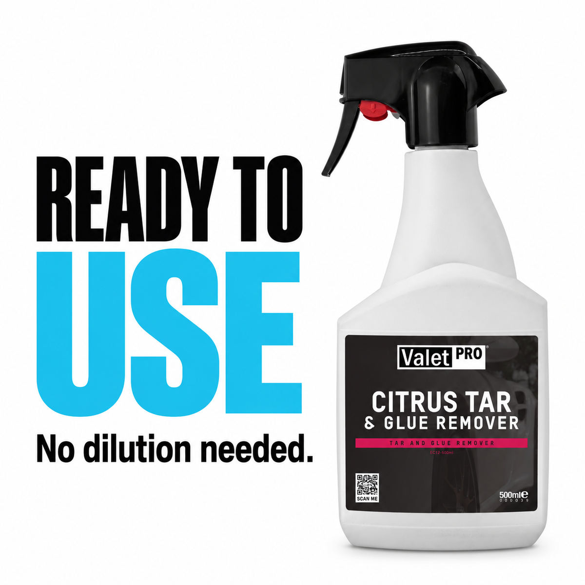ValetPRO Citrus Tar and Glue Remover 500ml — Does it need dilution?