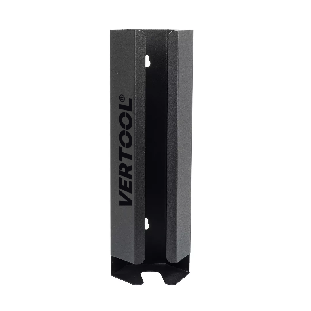 Vertool 3 inch polishing pad holder in powder coated steel, angled front view