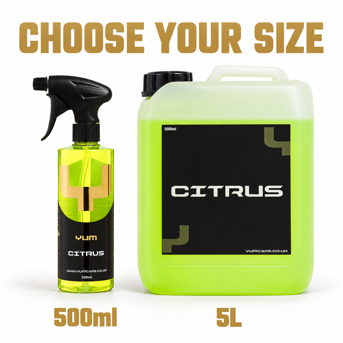 YumCars Citrus - Strong Prewash Cleaner — Which size can I buy?