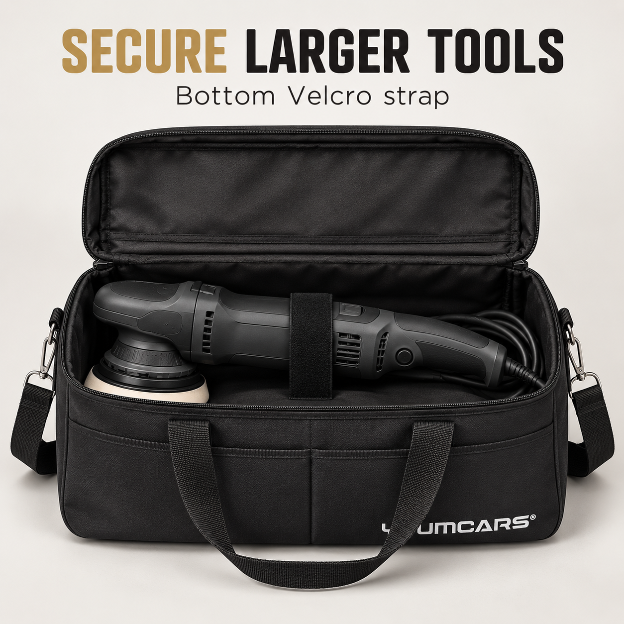 YumCars Detailing Bag — Can it secure a polisher?