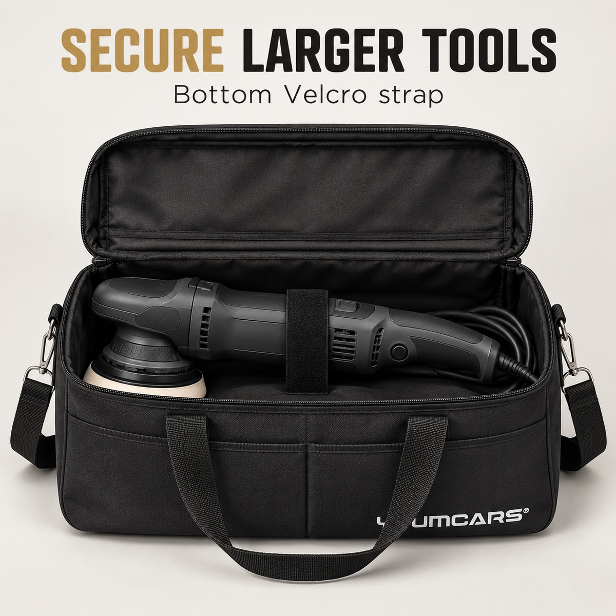 YumCars Detailing Bag — Can it secure a polisher?