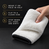 YumCars Exfoliator Mitt - Interior Scrubber Pad - For Plastic & Leather — How do I use each side?
