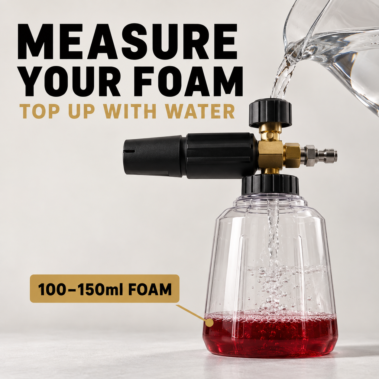 YumCars Foam - pH Neutral Pre-Wash — How much goes in the cannon?