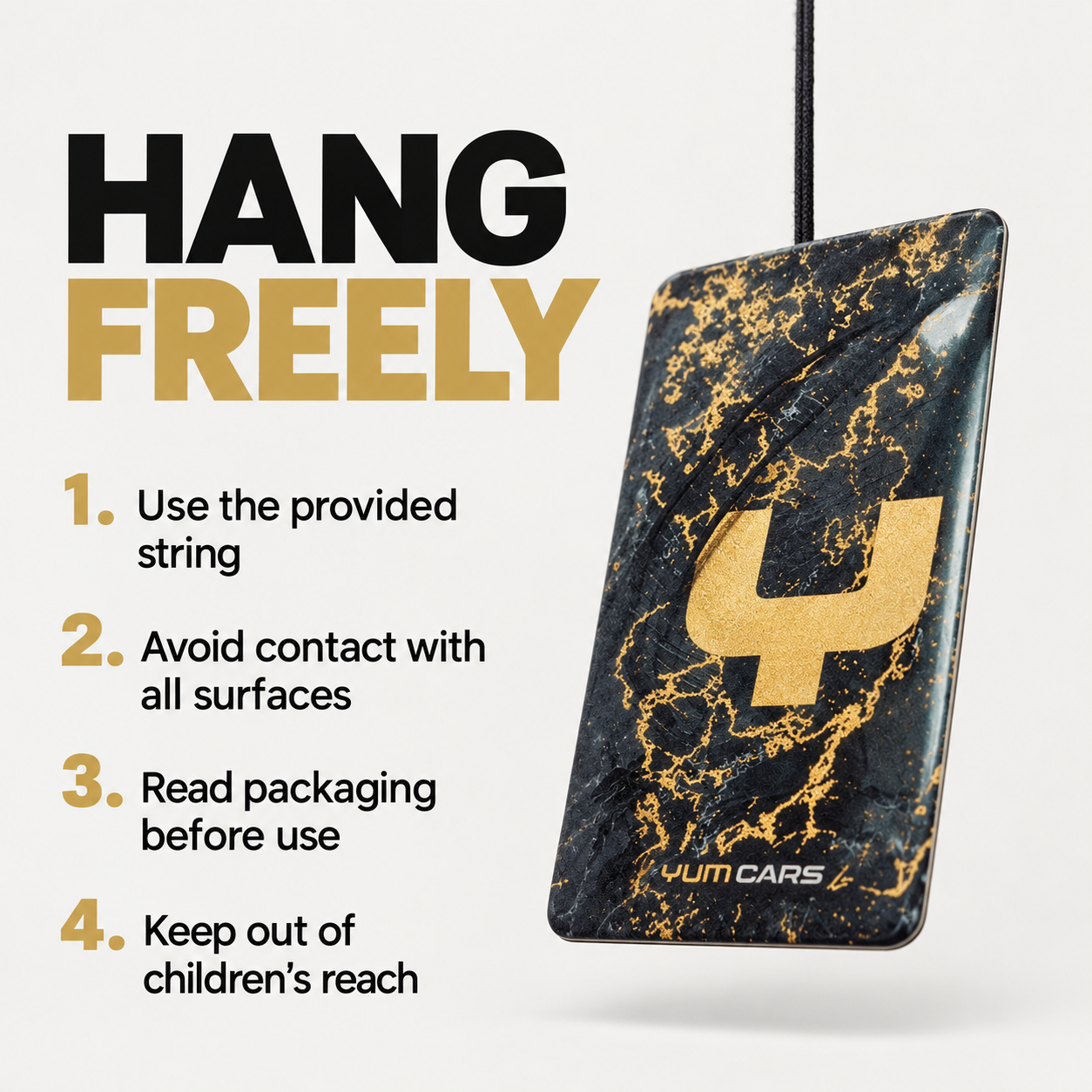 Yumcars Hanging Air Freshener — How should I hang it?