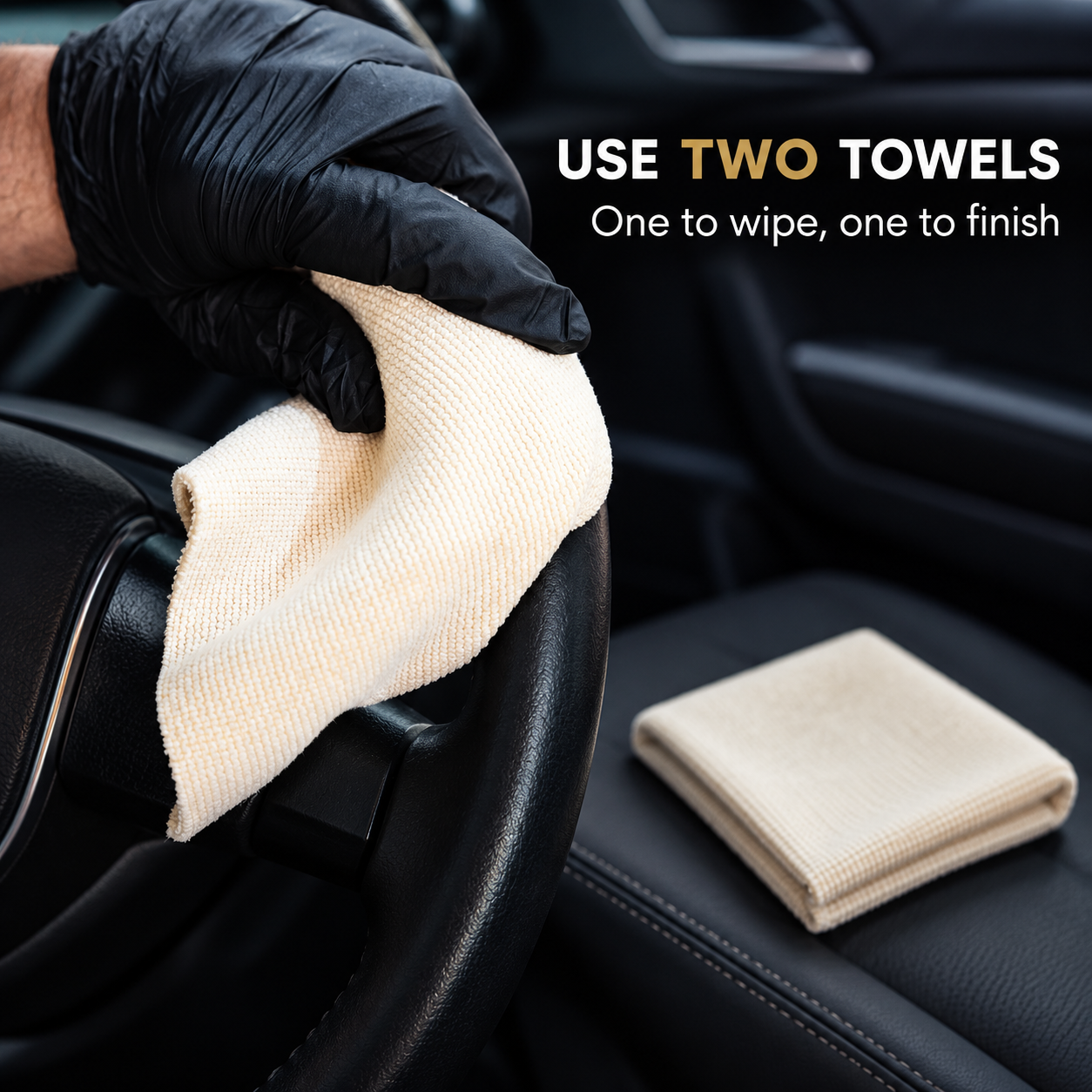 YumCars Interior Towel — How should I wipe and finish?