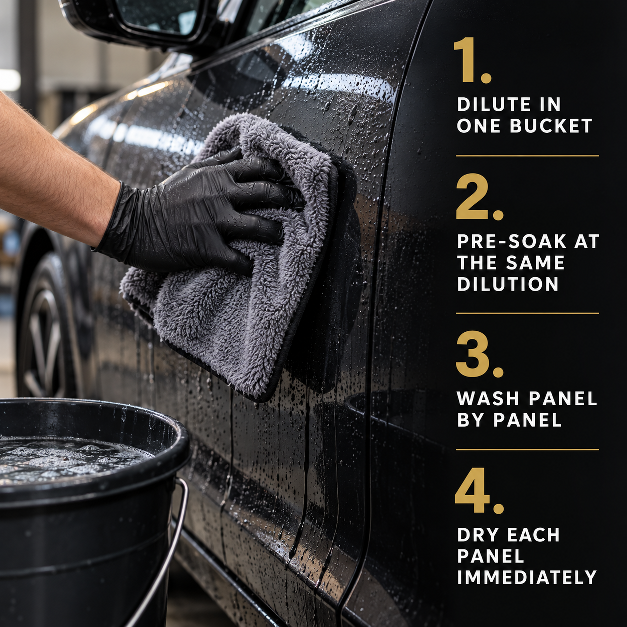 YumCars Rinse-Less — How do I bucket wash?