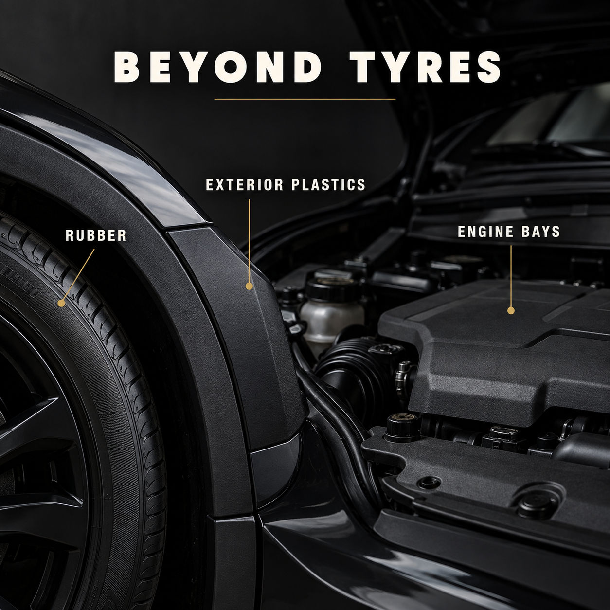 YumCars Undress - Dedicated Tyre & Rubber Cleaner — Where can I use it?