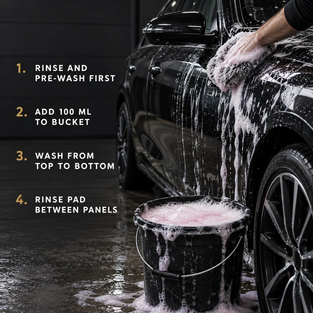 YumCars Wash - Super-slick pH Neutral Shampoo — How do I hand wash with it?