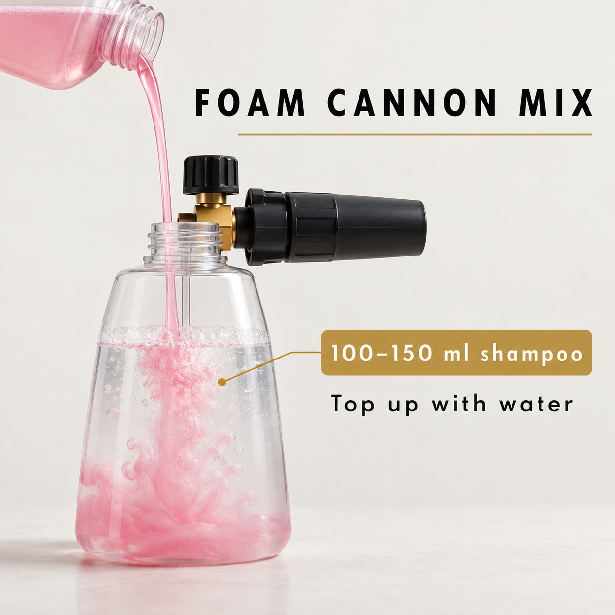 YumCars Wash - Super-slick pH Neutral Shampoo — How much goes in a foam cannon?