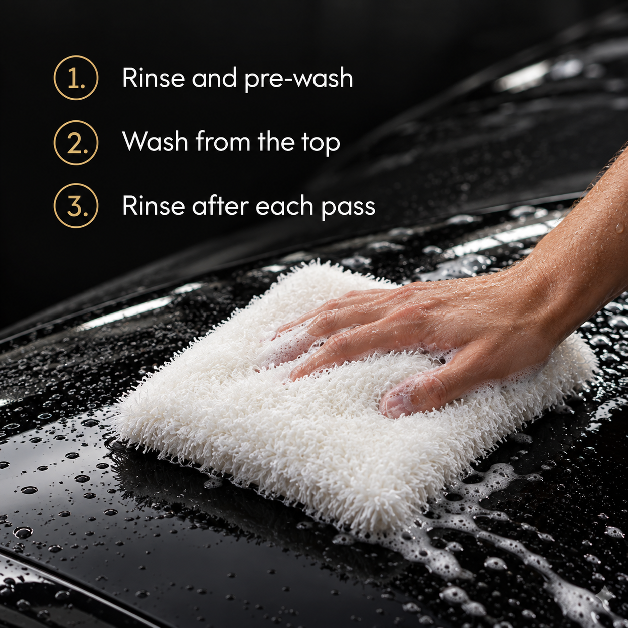 YumCars Wash Pad V2 - Super Soft & Safe Microfibre Blend — How should I wash with it?