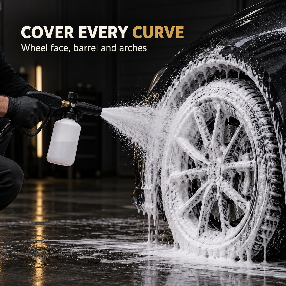 YumCars Wheel Foam - The Ultimate Wheel Foaming Solution — What does application look like?