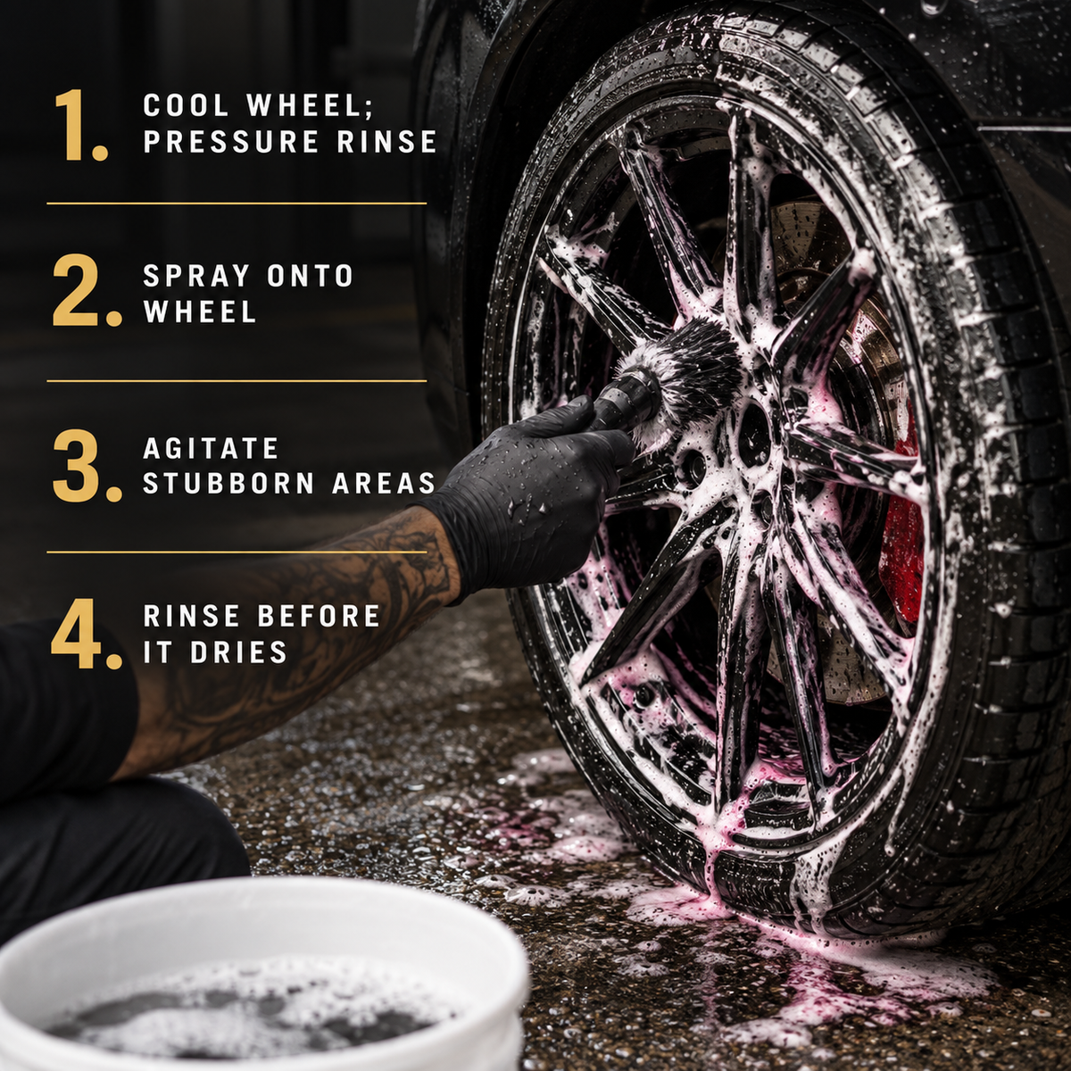 YumCars Wheels - 2 In 1 Wheel Cleaning Solution — How do I use it?