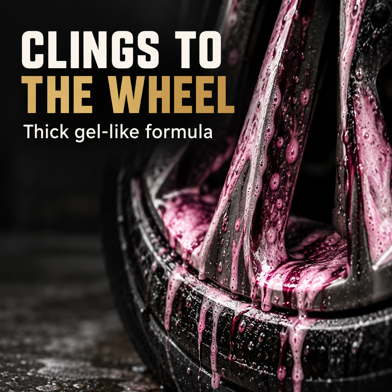 YumCars Wheels - 2 In 1 Wheel Cleaning Solution — Will it cling while I clean?