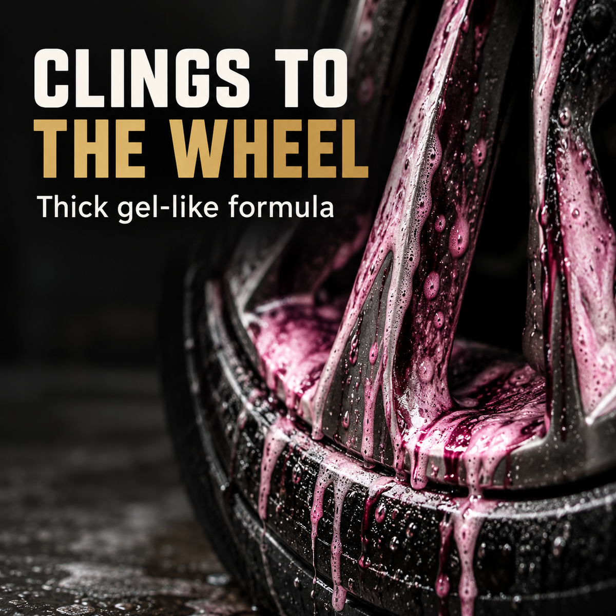 YumCars Wheels - 2 In 1 Wheel Cleaning Solution — Will it cling while I clean?